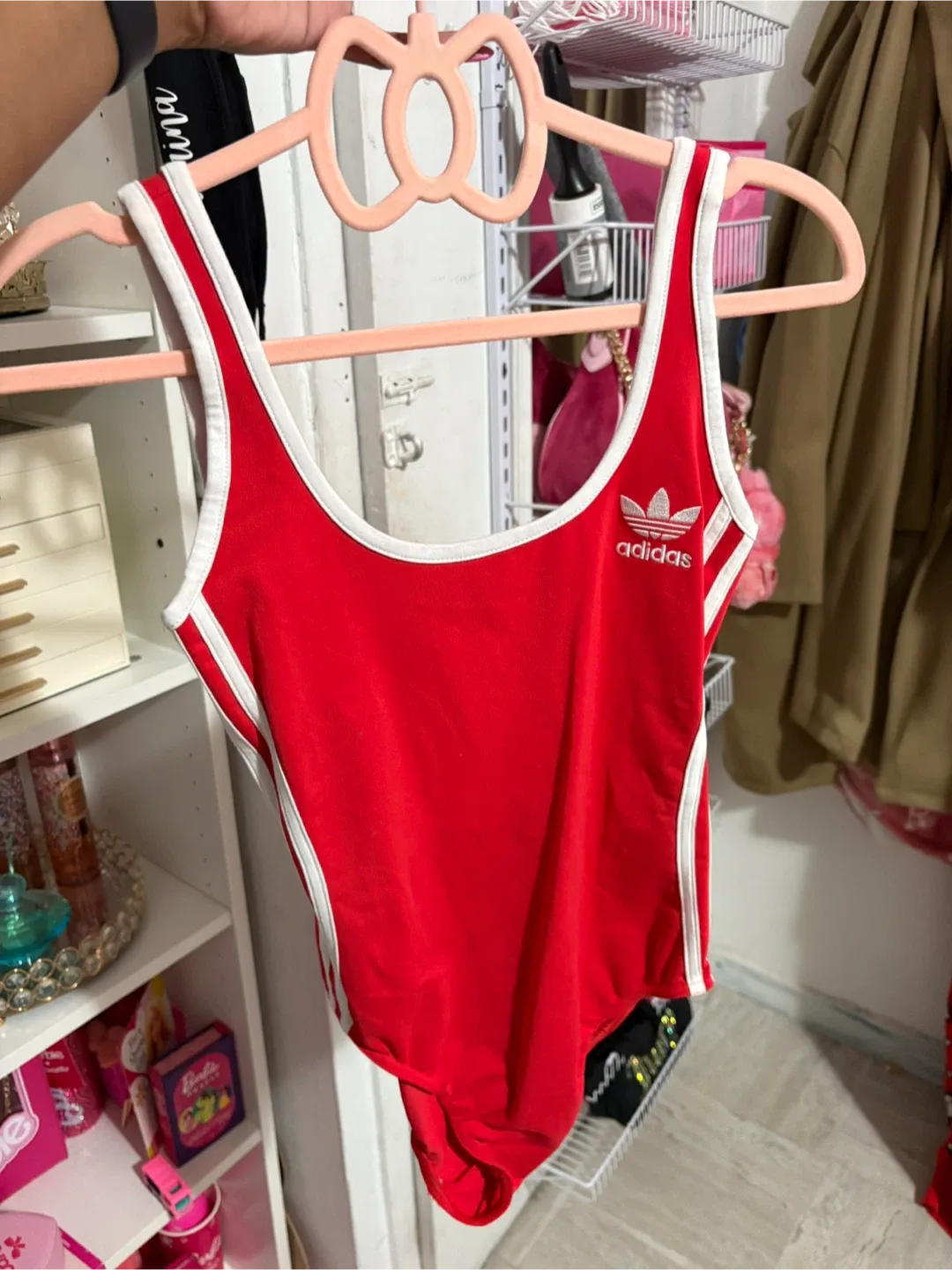 Adidas Red Bodysuit Size S