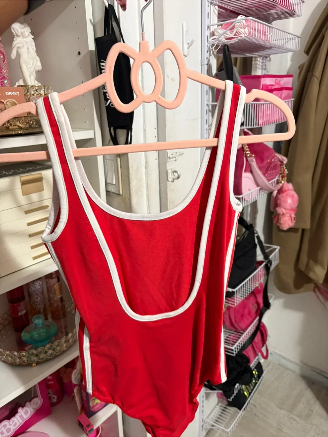 Adidas Red Bodysuit Size S image indicator(5)