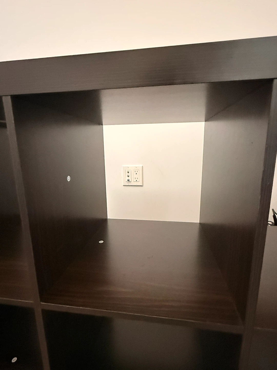 Hometrend (Kallax equivalent) Shelf Unit - Dark Brown - photo 3