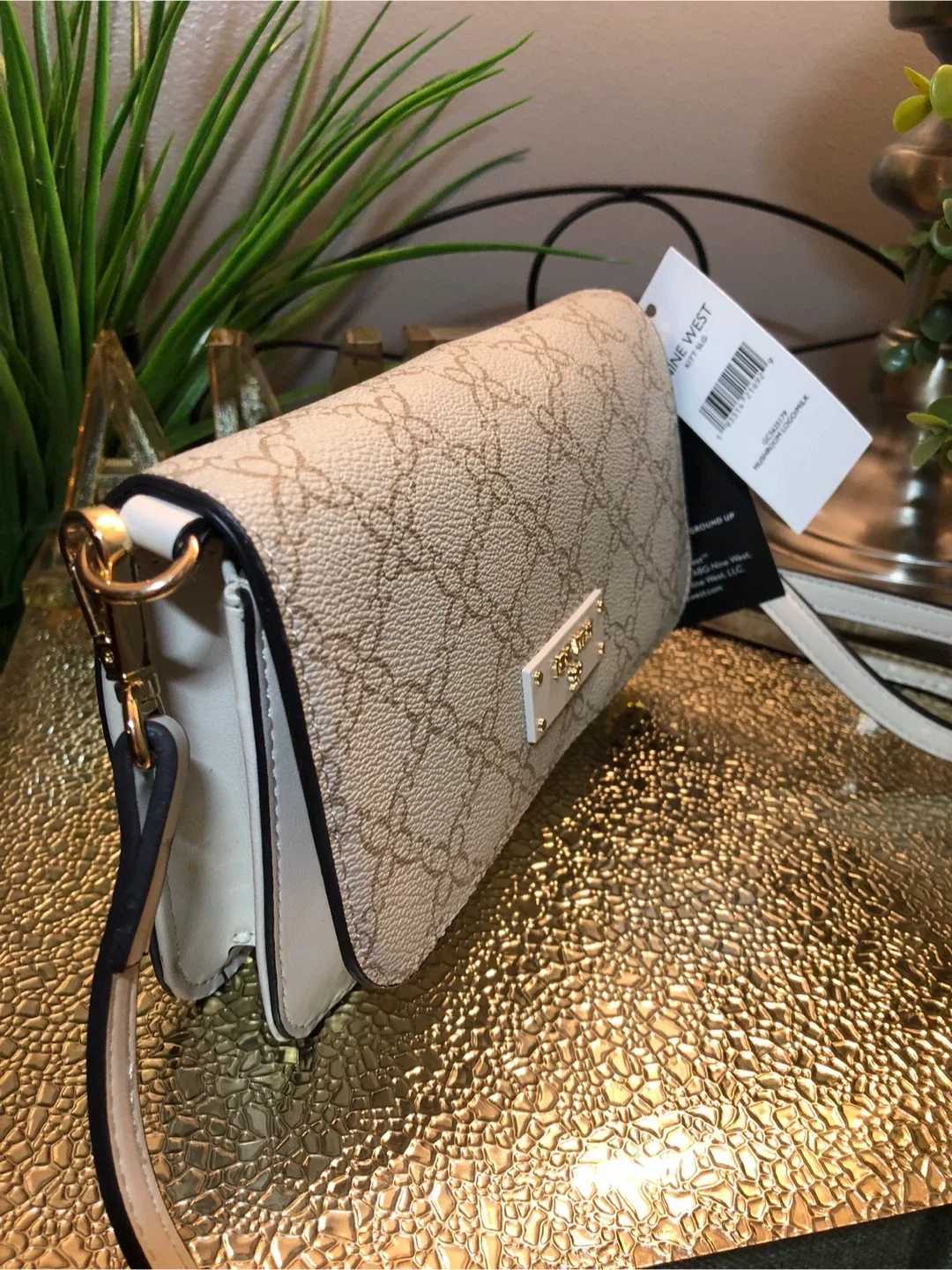 Nine West Cream & Beige Crossbody Bag image indicator(2)