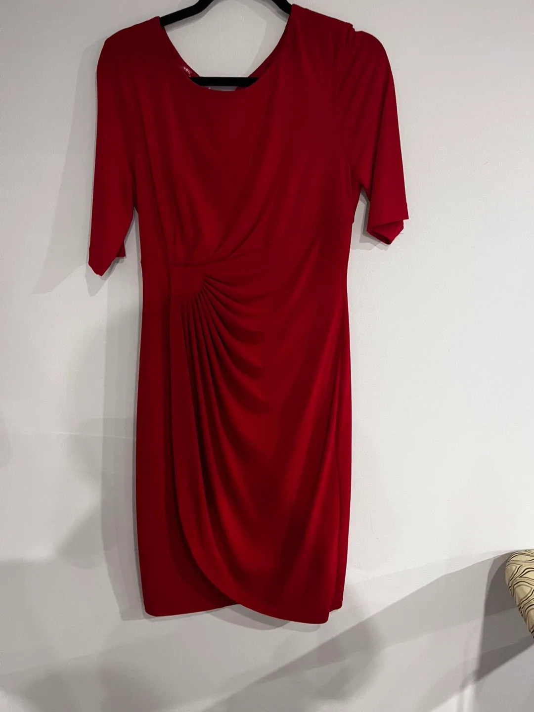 Red Ruched Dress image indicator(4)