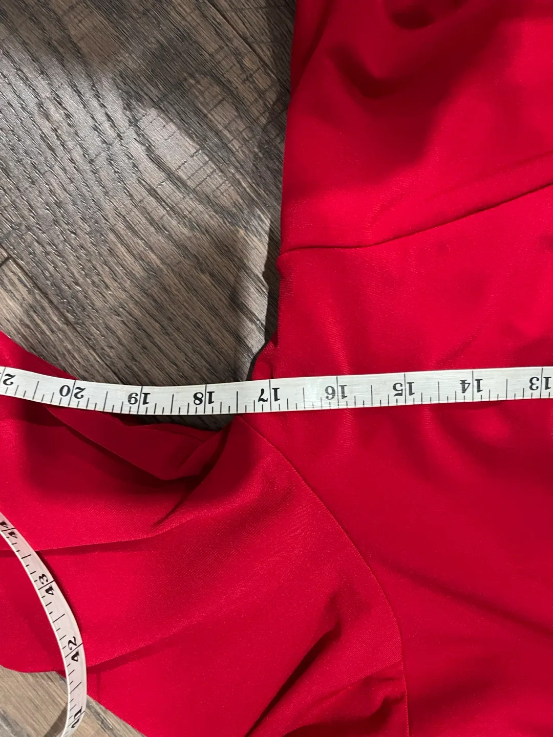 Red Ruched Dress image indicator(3)