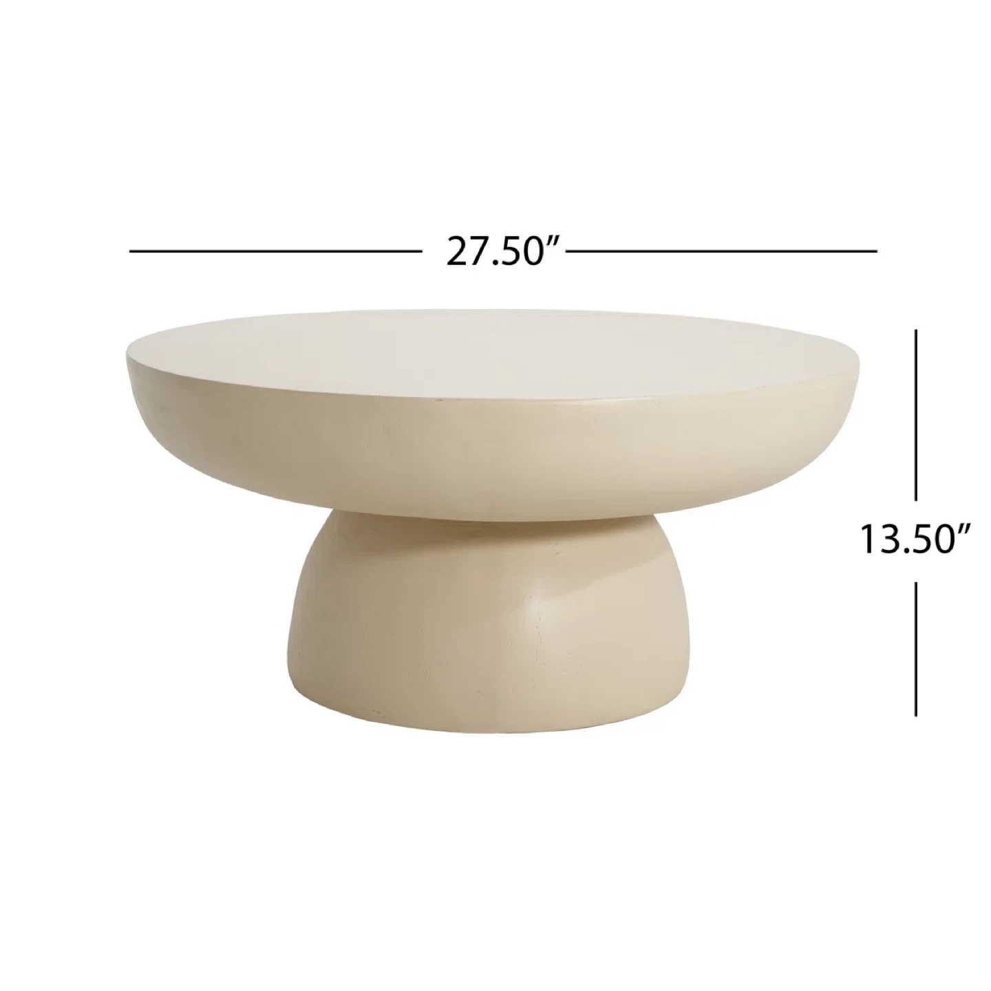 Modern Round Coffee Table - 27.5" x 13.5" - photo 4