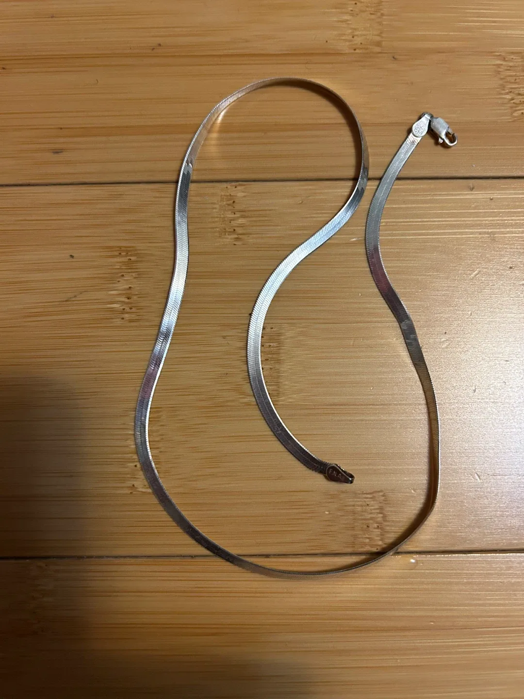 Herringbone Italian 925 Sterling Silver Chain Necklace image indicator(2)