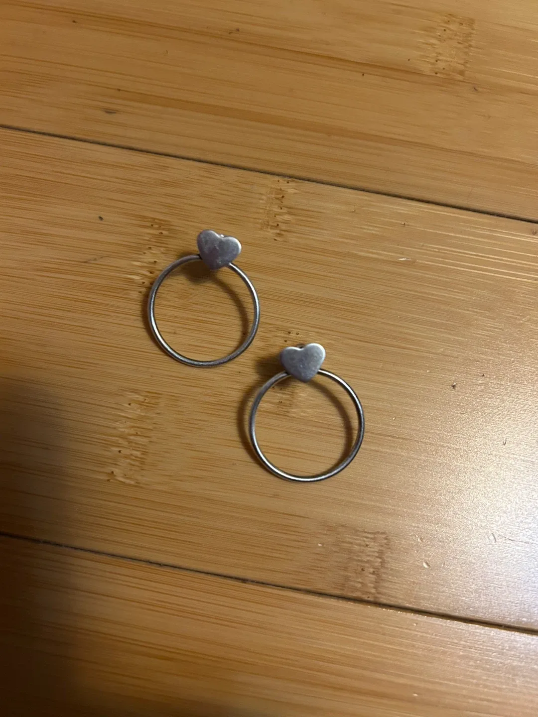 Heart Hoop Earrings - Sterling 925 Italian Silver image indicator(3)