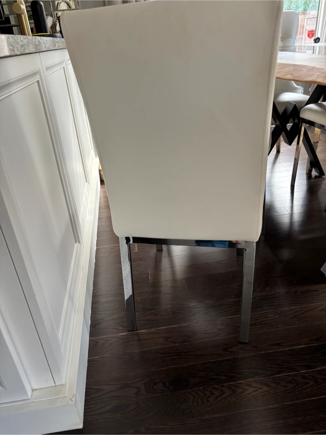Modern White Dining Chairs - photo 3
