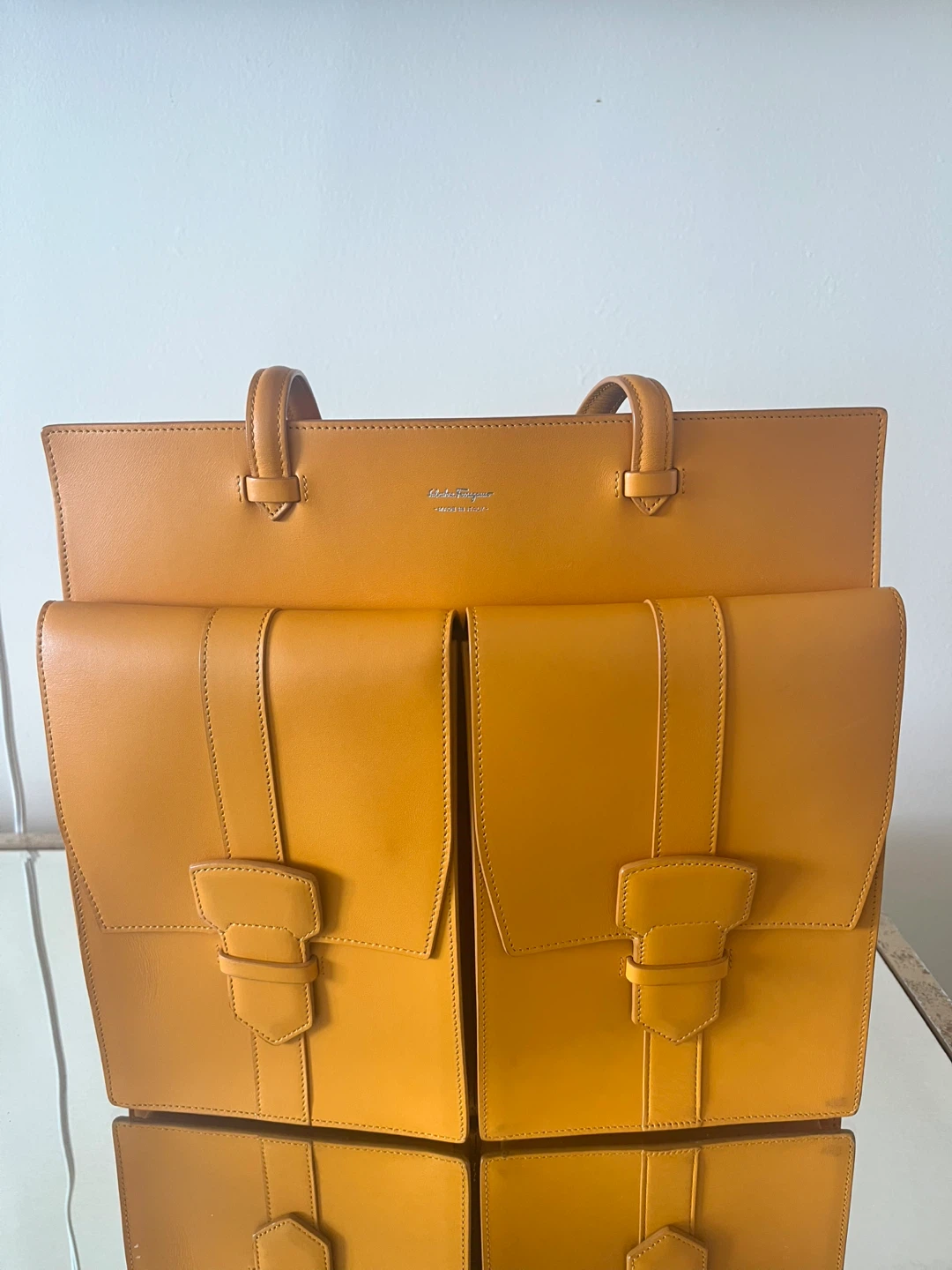 Salvatore Ferragamo Leather Tote Bag