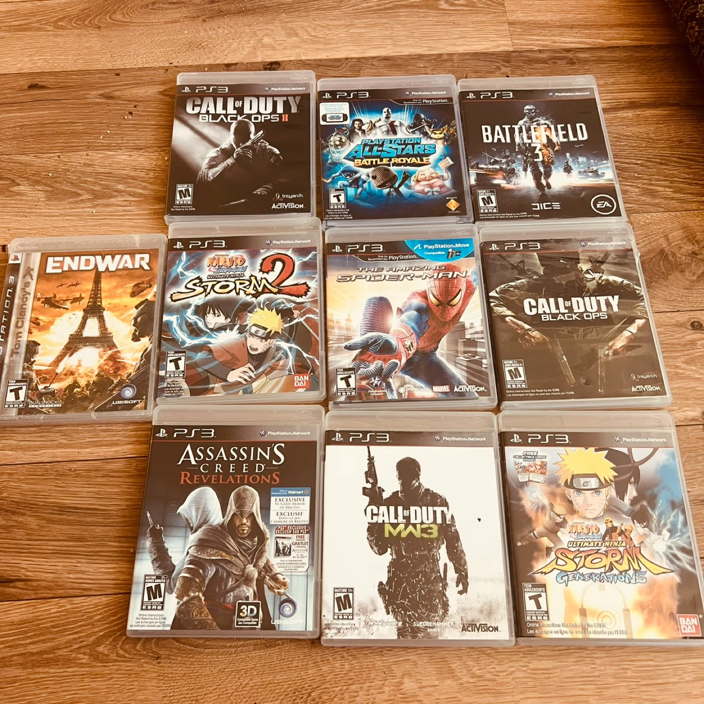 PS3 Game Bundle: Call of Duty, Naruto, Assassin's Creed