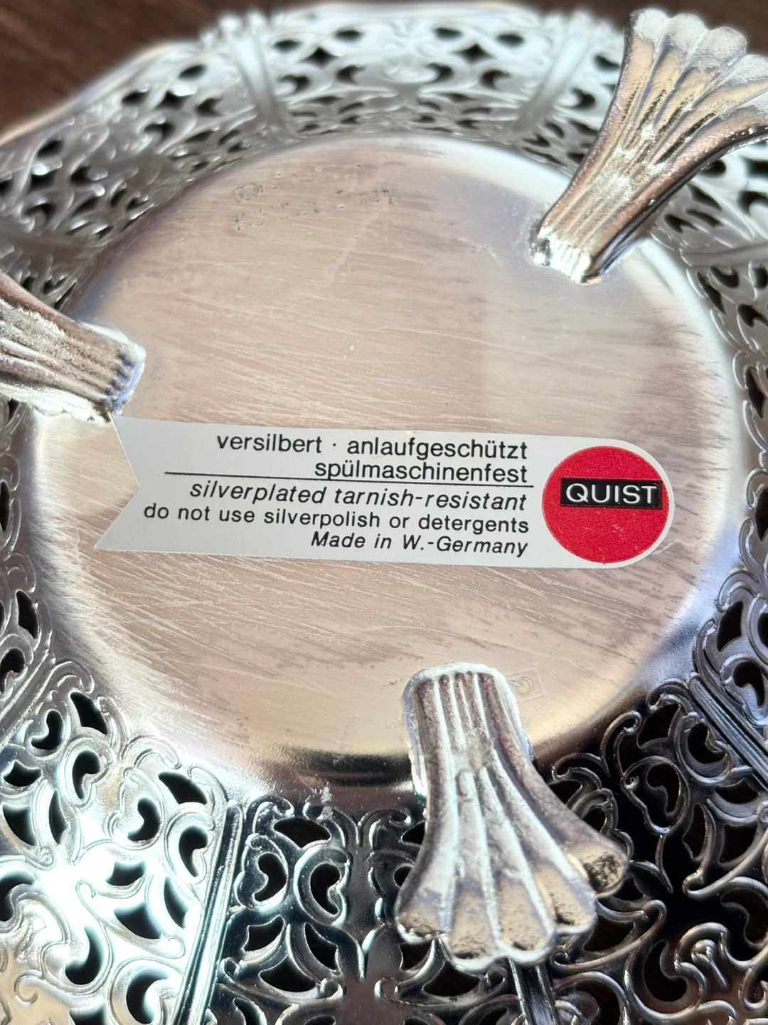 Vintage west Germany silver plated bowl - photo 4