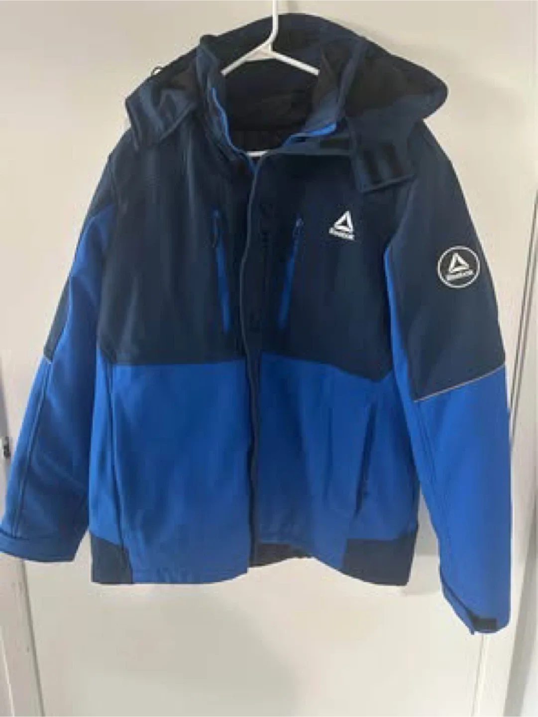 Mens Reebok Blue Two-Tone Jacket - Size L thumbnail