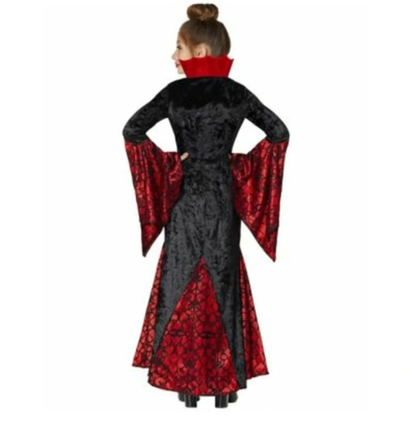 Kids Gothic Vampira Costume - Size Small image indicator(2)