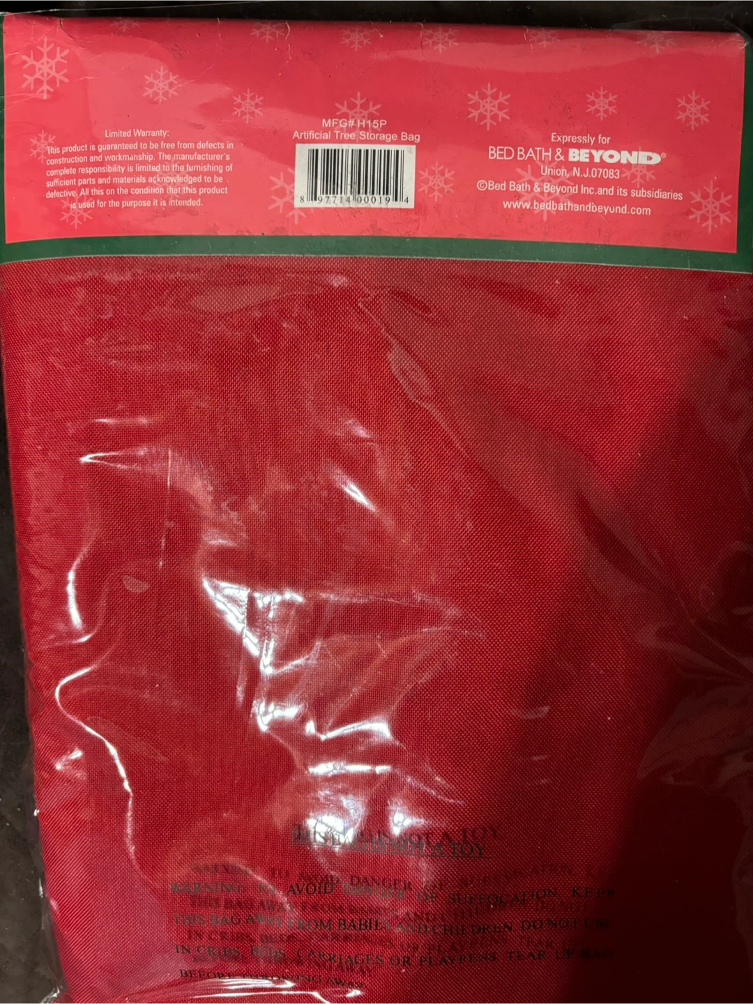 Bed Bath & Beyond Artificial Tree Storage Bag - photo 2