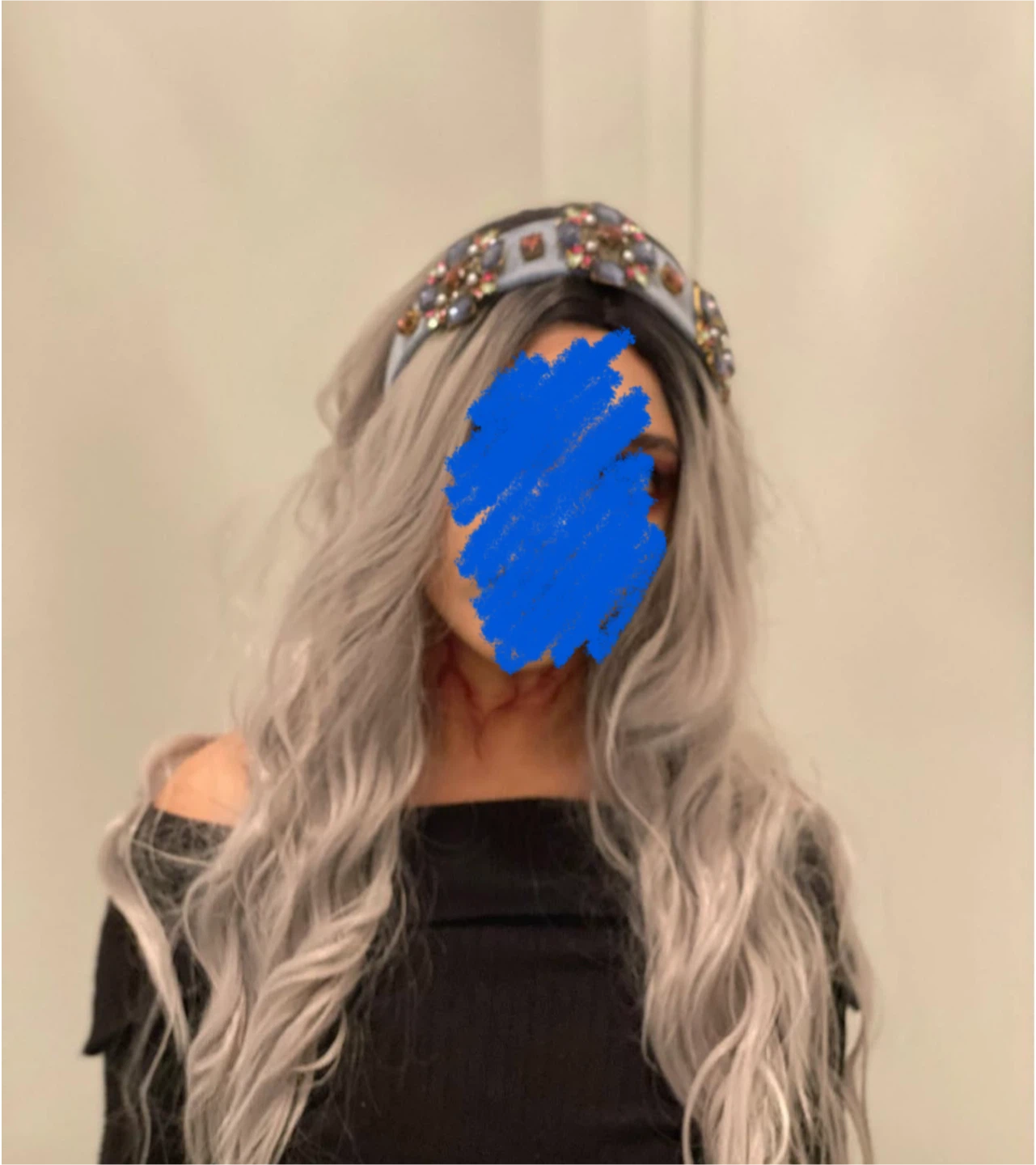 BUPPLER Grey Long Wavy Wig 28 Inch - photo 4