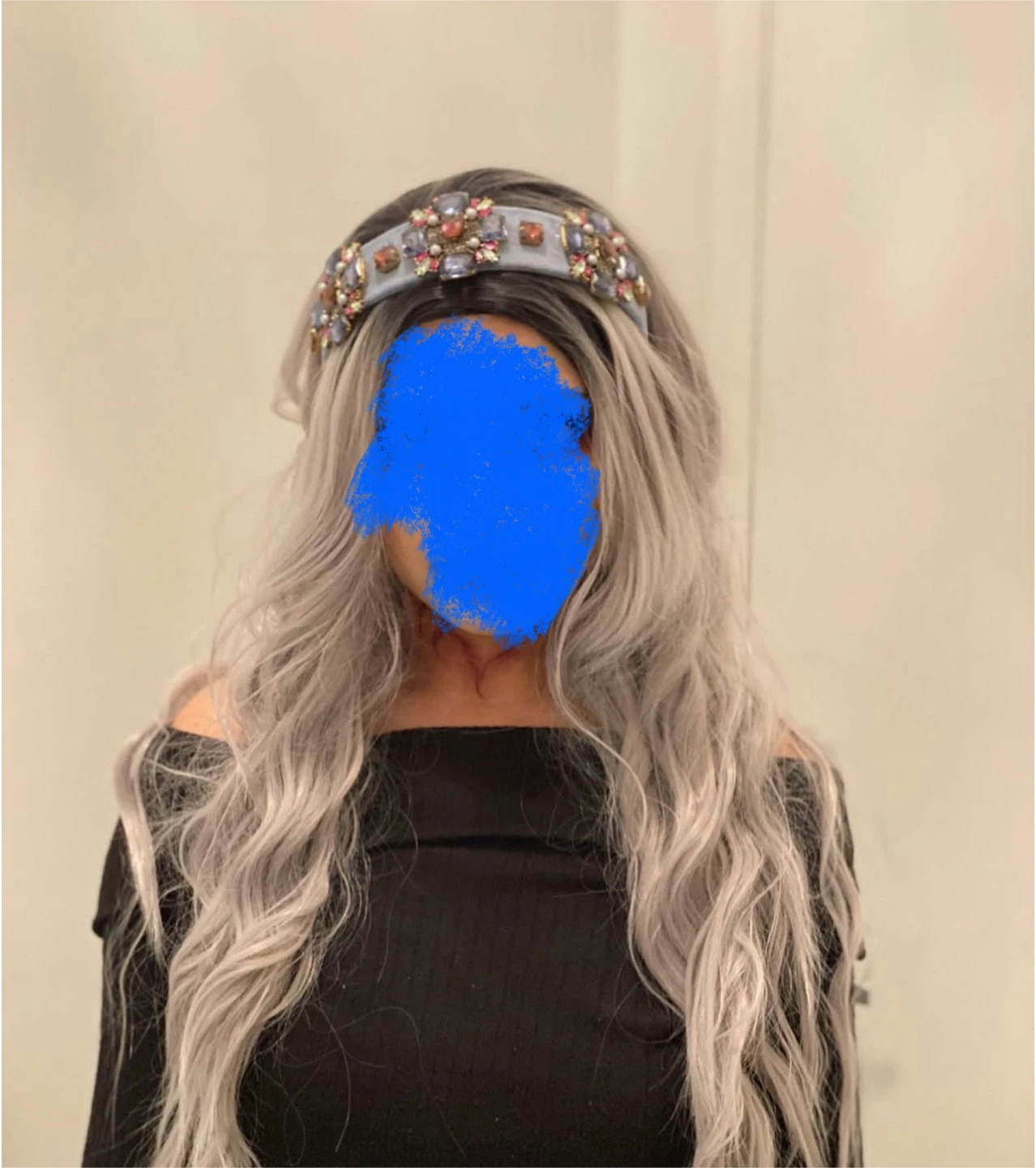 BUPPLER Grey Long Wavy Wig 28 Inch - photo 5