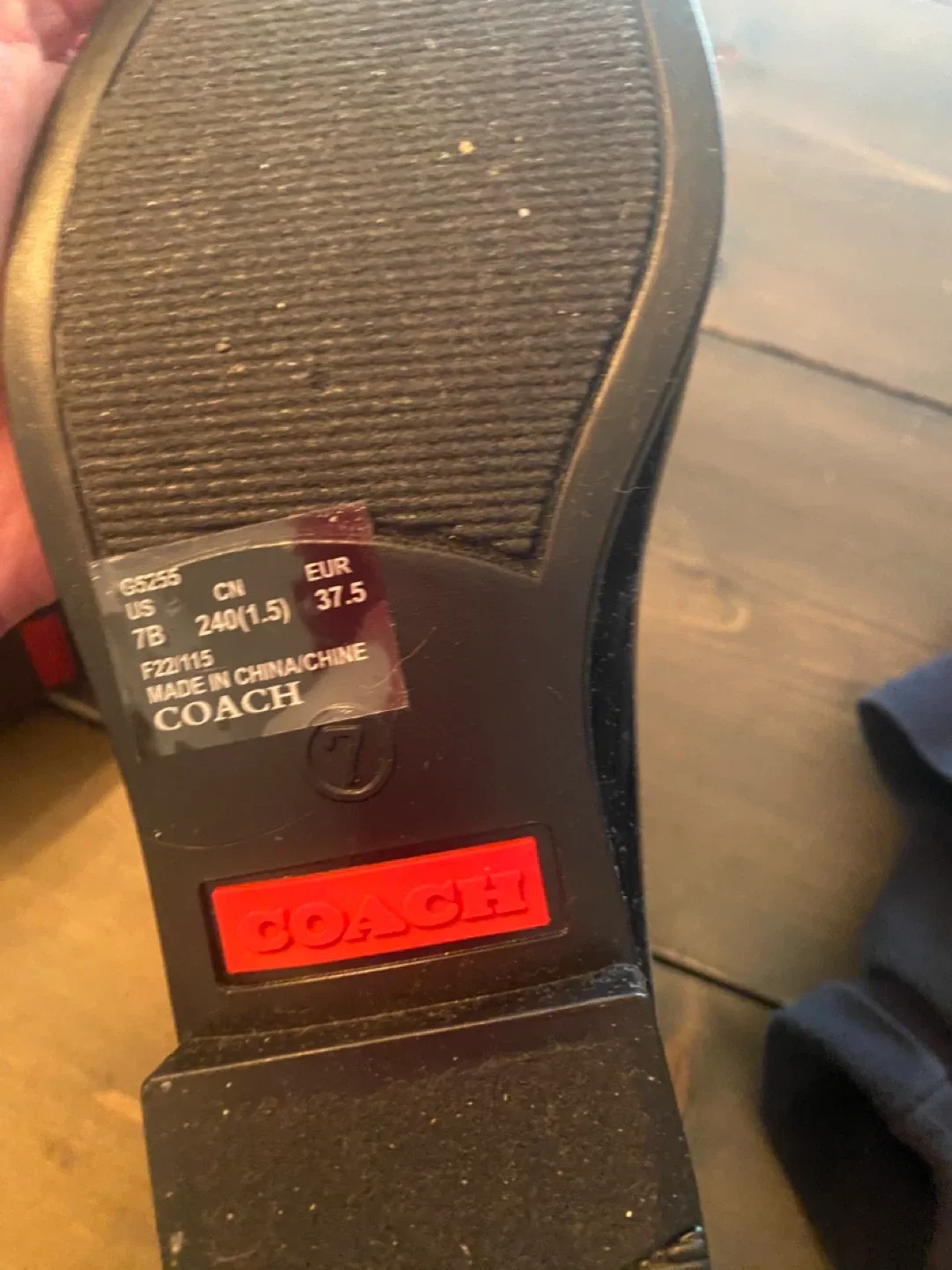 Coach Black Rain Boots - Size 7 image indicator(2)