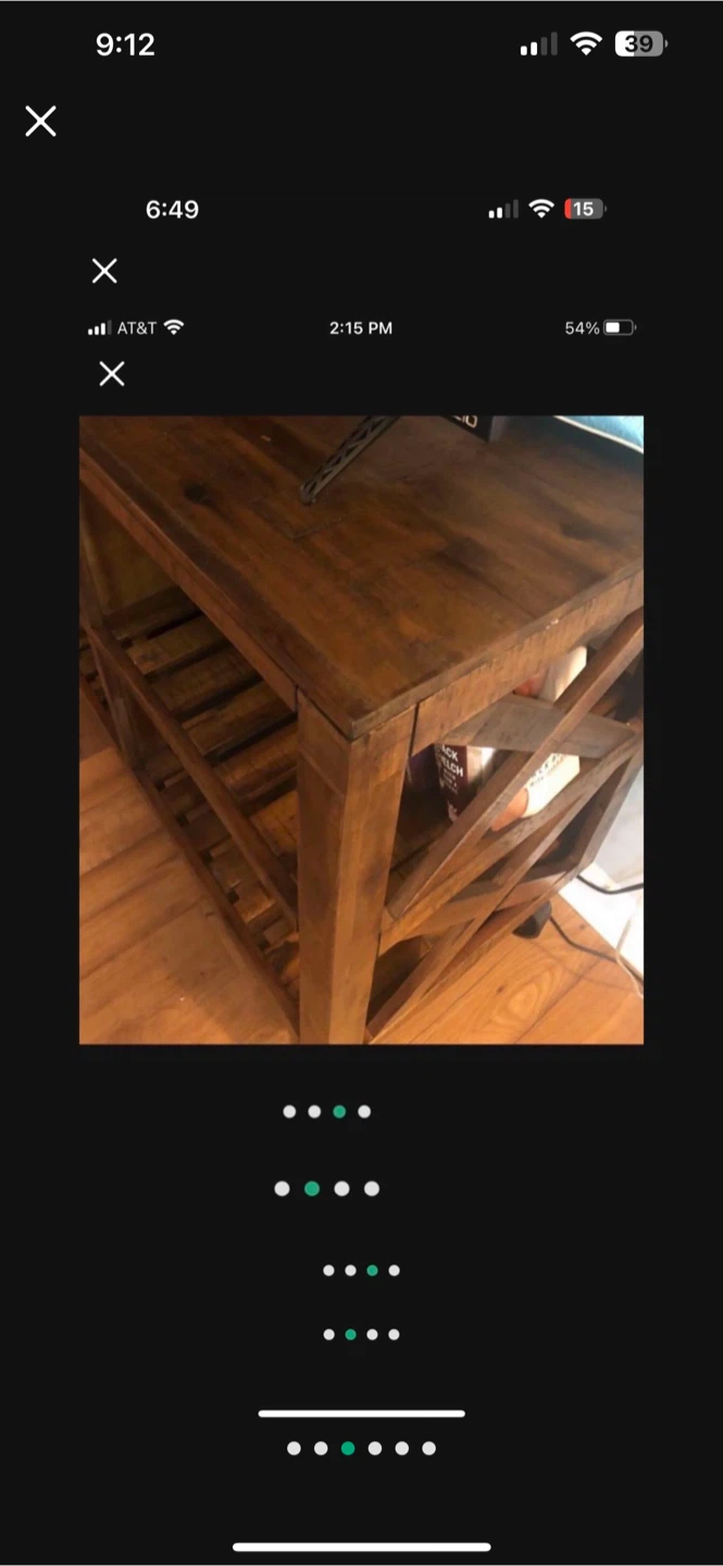 Rustic Brown Wood TV Stand - photo 4