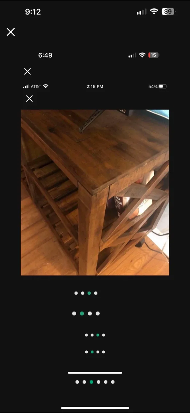 Rustic Brown Wood TV Stand image indicator(4)