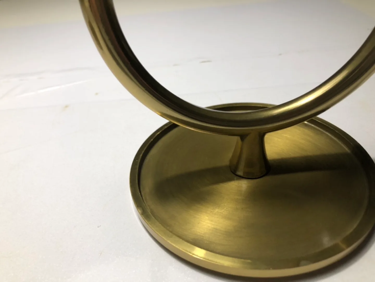 IKEA pair of Gold Metal Circle Candlestick Holder image indicator(9)