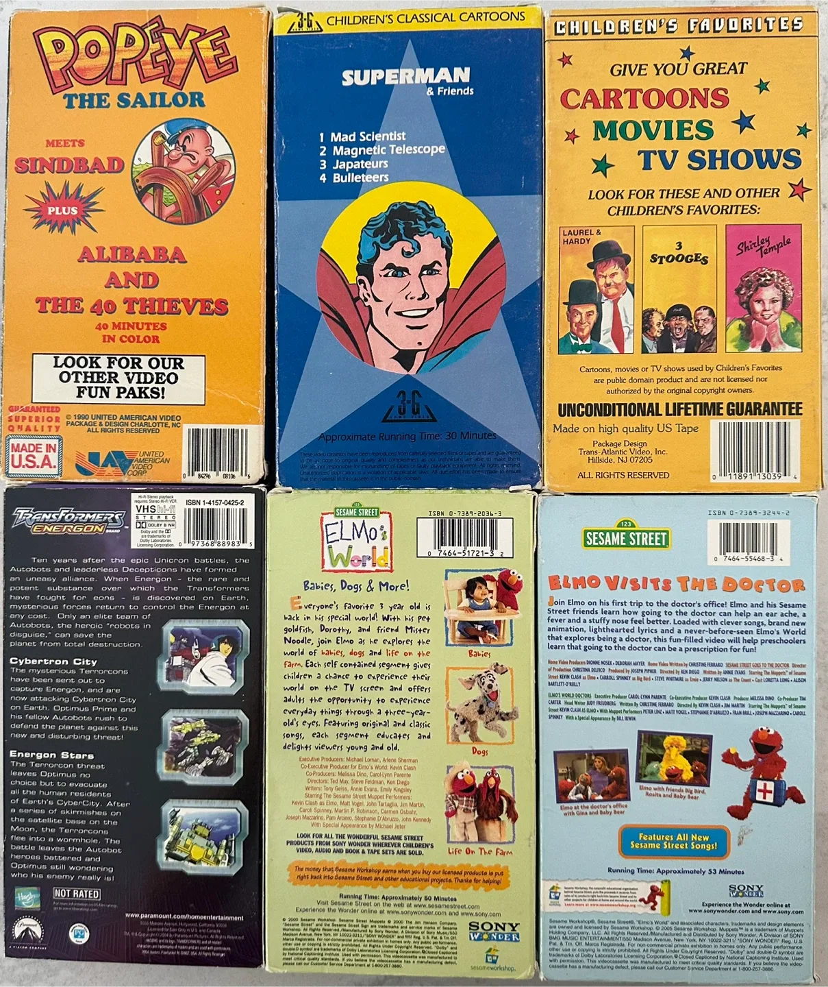 Mixed Lot of VHS Tapes - Cartoons, Movies, TV Shows image indicator(5)