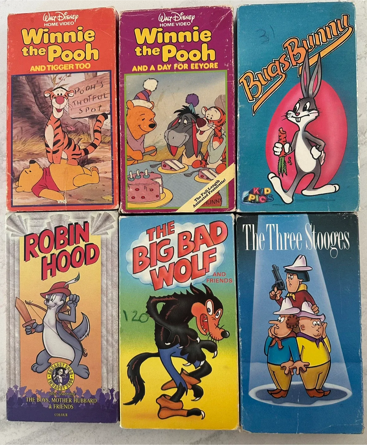 Mixed Lot of VHS Tapes - Cartoons, Movies, TV Shows thumbnail