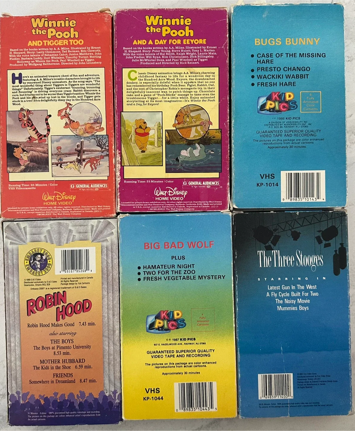 Mixed Lot of VHS Tapes - Cartoons, Movies, TV Shows image indicator(6)