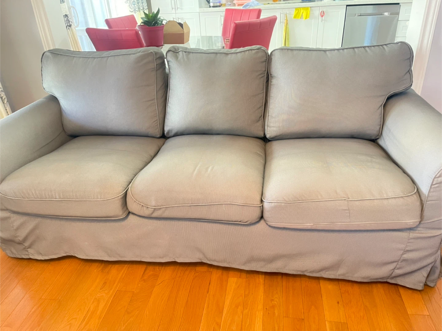 Three Seater Sofa - Light Grey