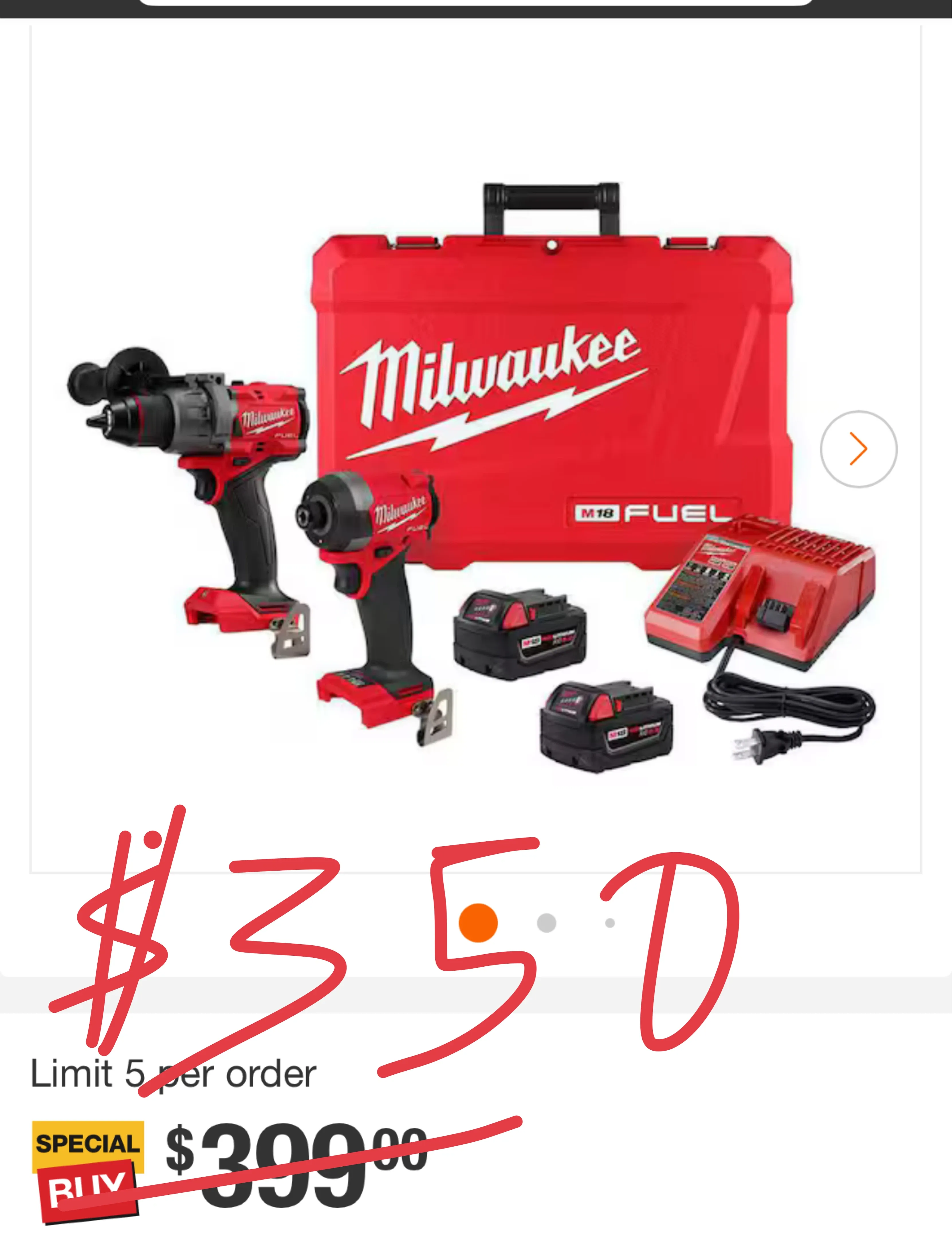 Milwaukee M18 FUEL 2-Tool Combo Kit - NEW image indicator(3)