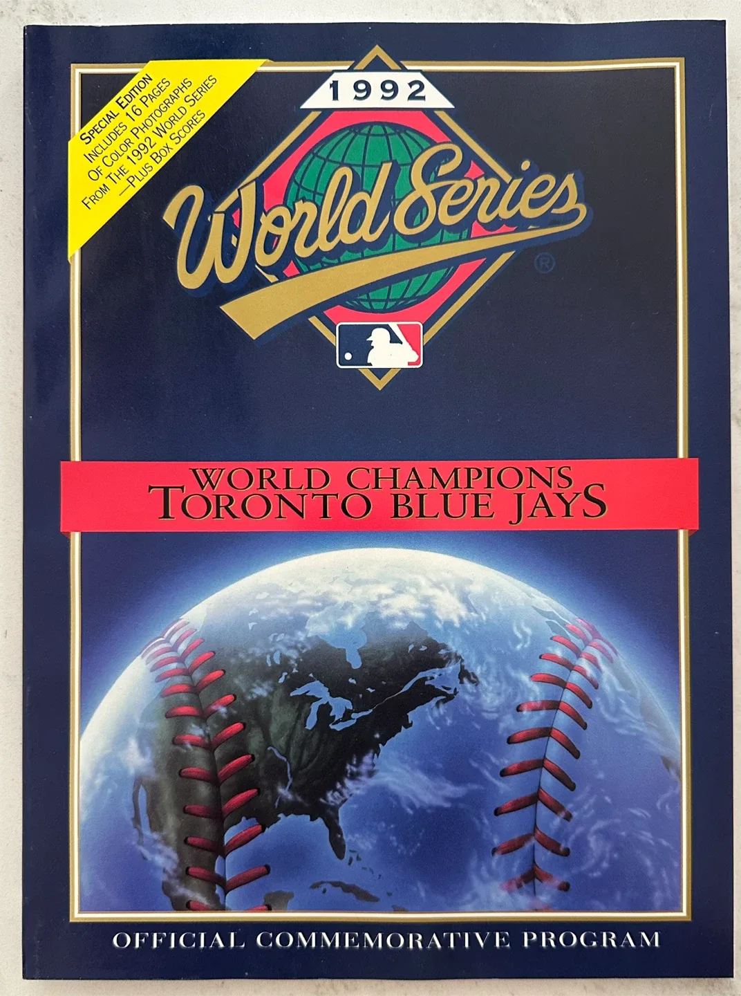 1992 World Series Program - Toronto Blue Jays thumbnail
