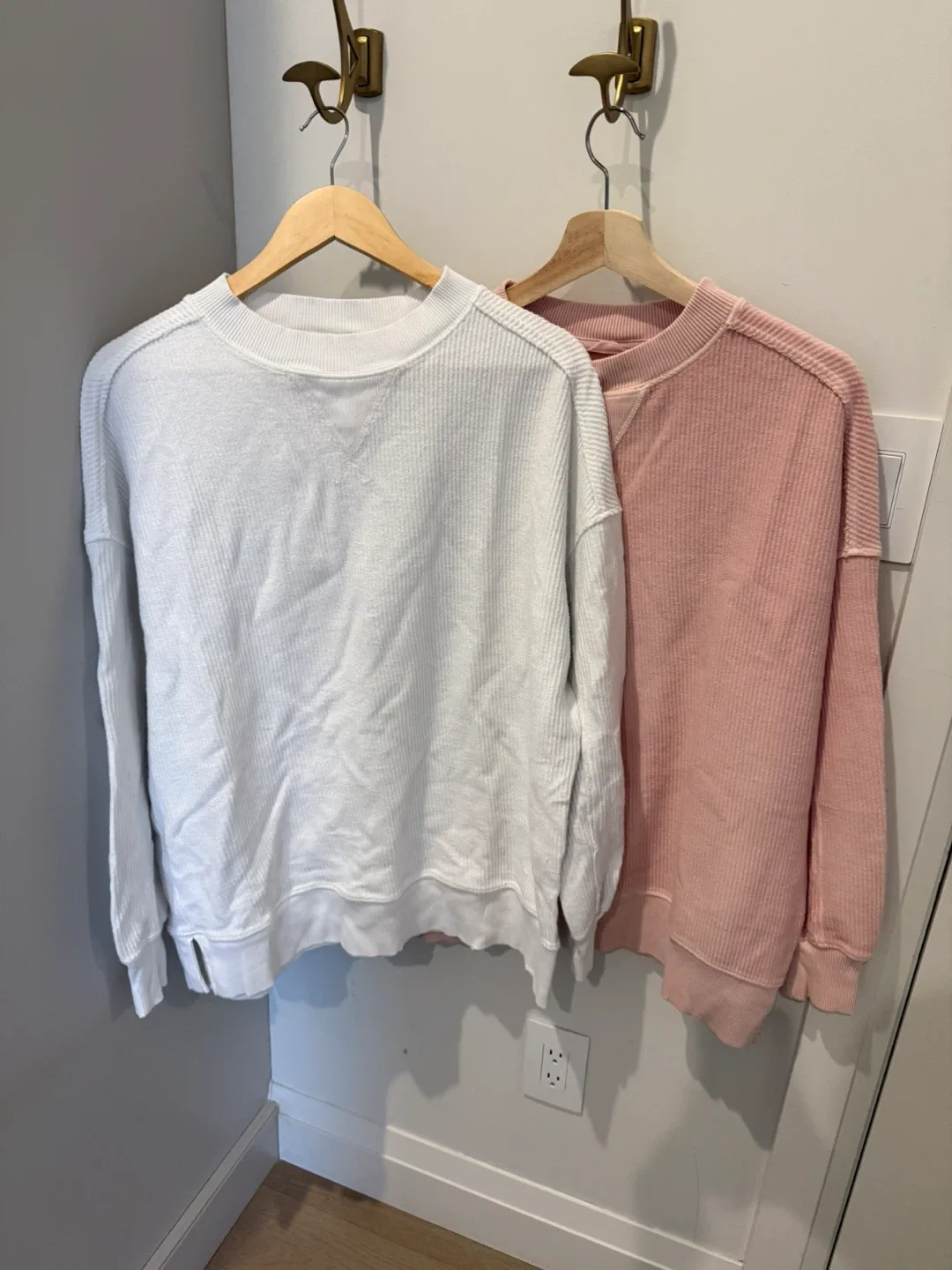 Aerie - XS ribbed waffle oversized tops $25 esch image indicator(2)