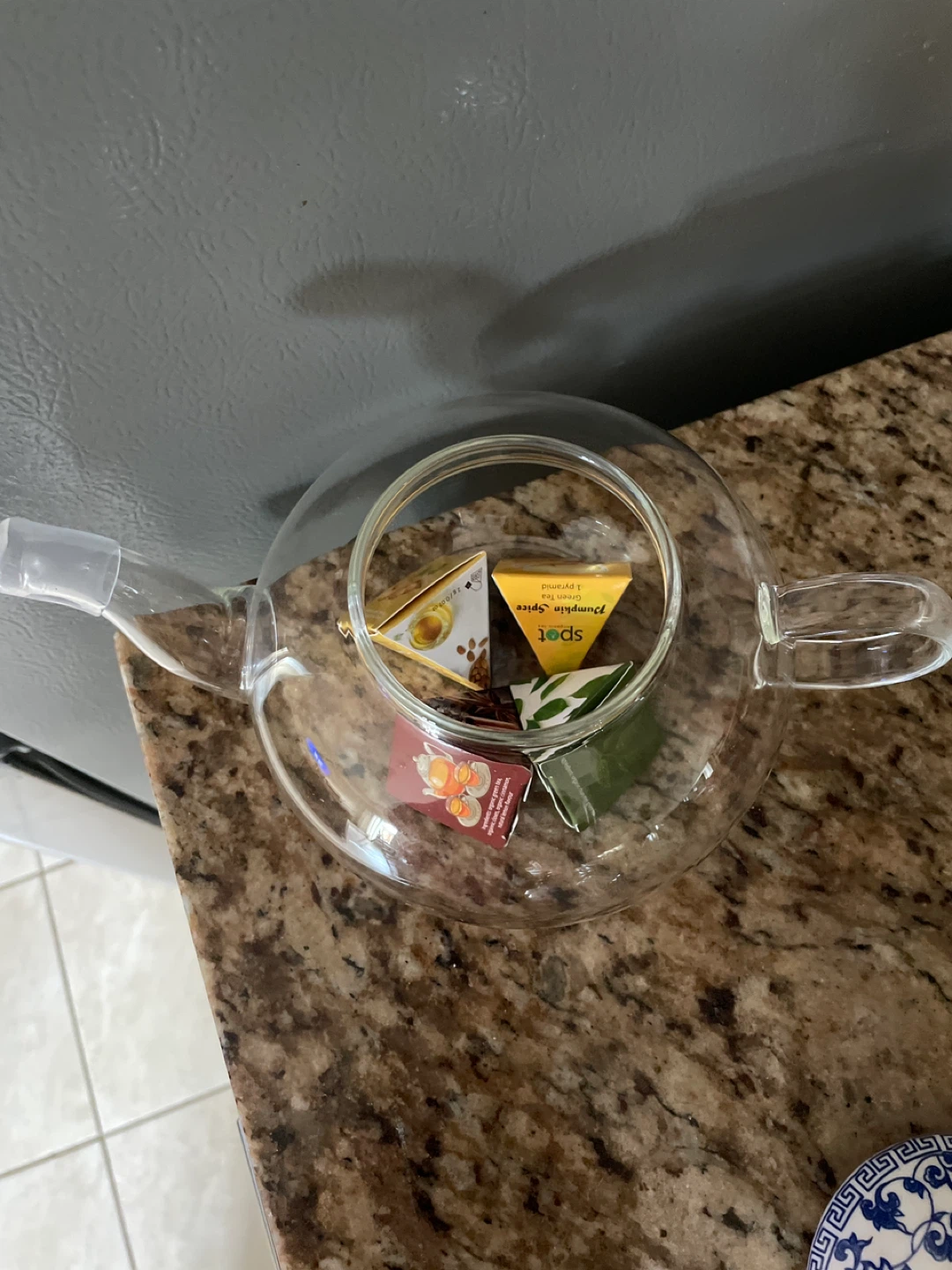 Glass Teapot with Spot Teas brand new - photo 2