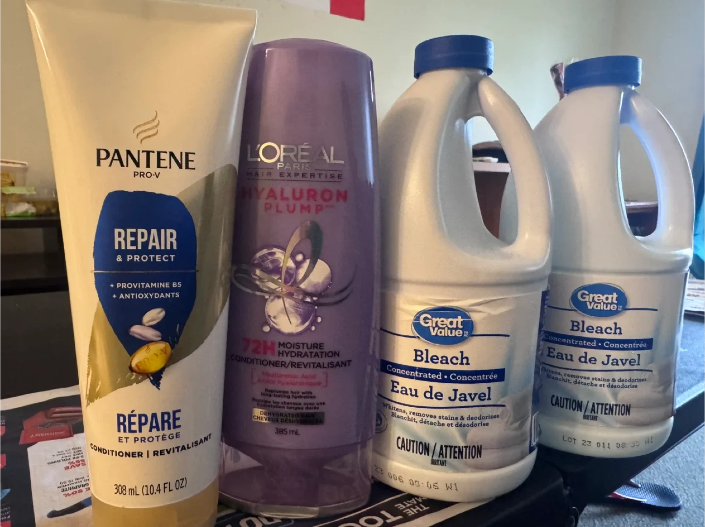 Pantene Repair & Protect & L'Oreal Hyaluron Plump Conditioner