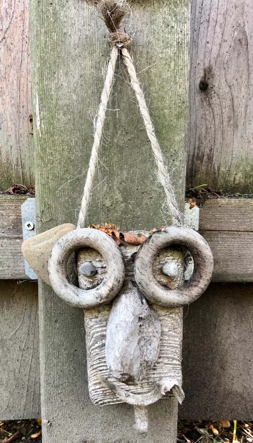 Rustic Wood & Stone Wall Hanging thumbnail