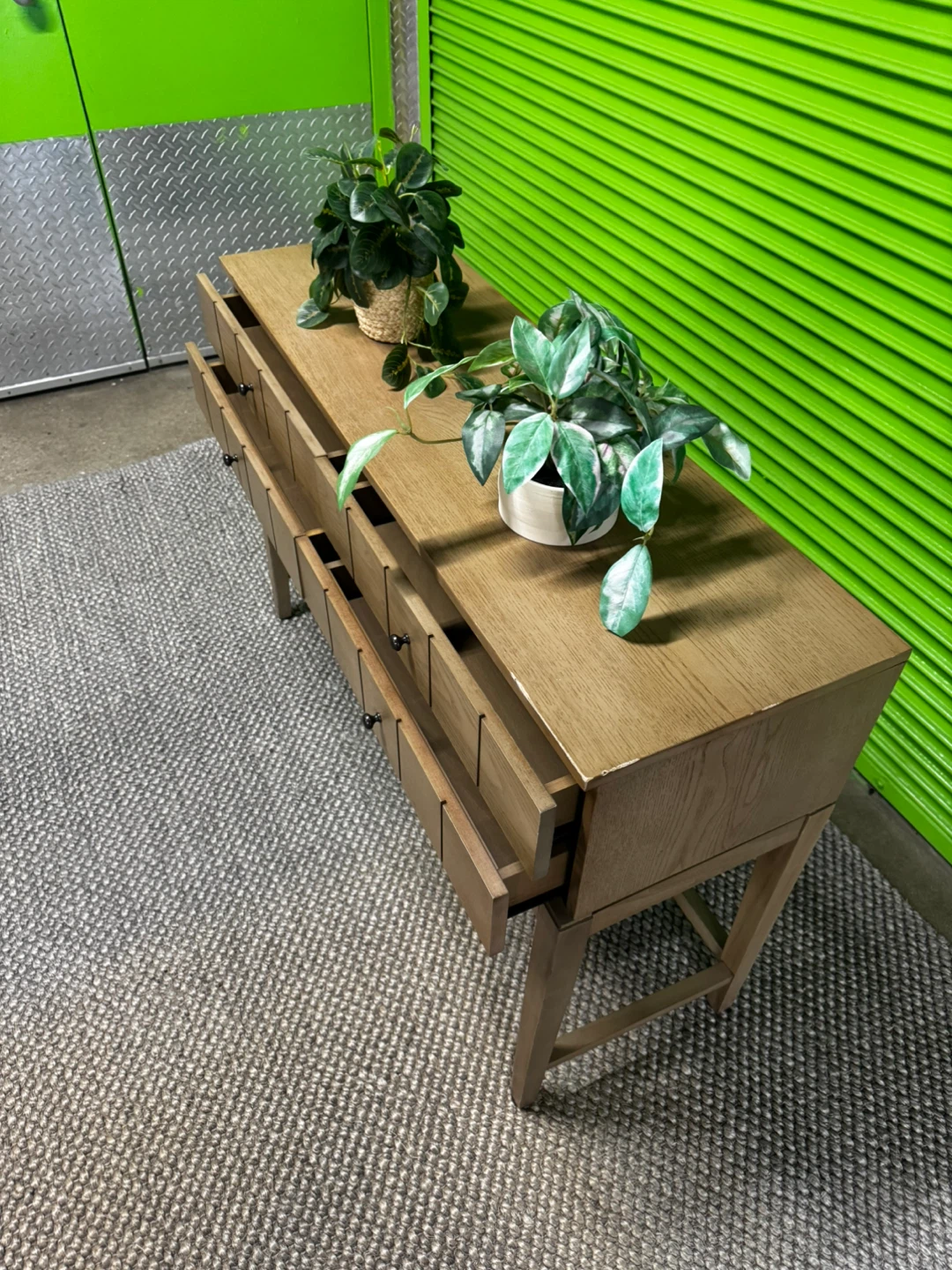 Wooden Dresser Table with Drawers - photo 2