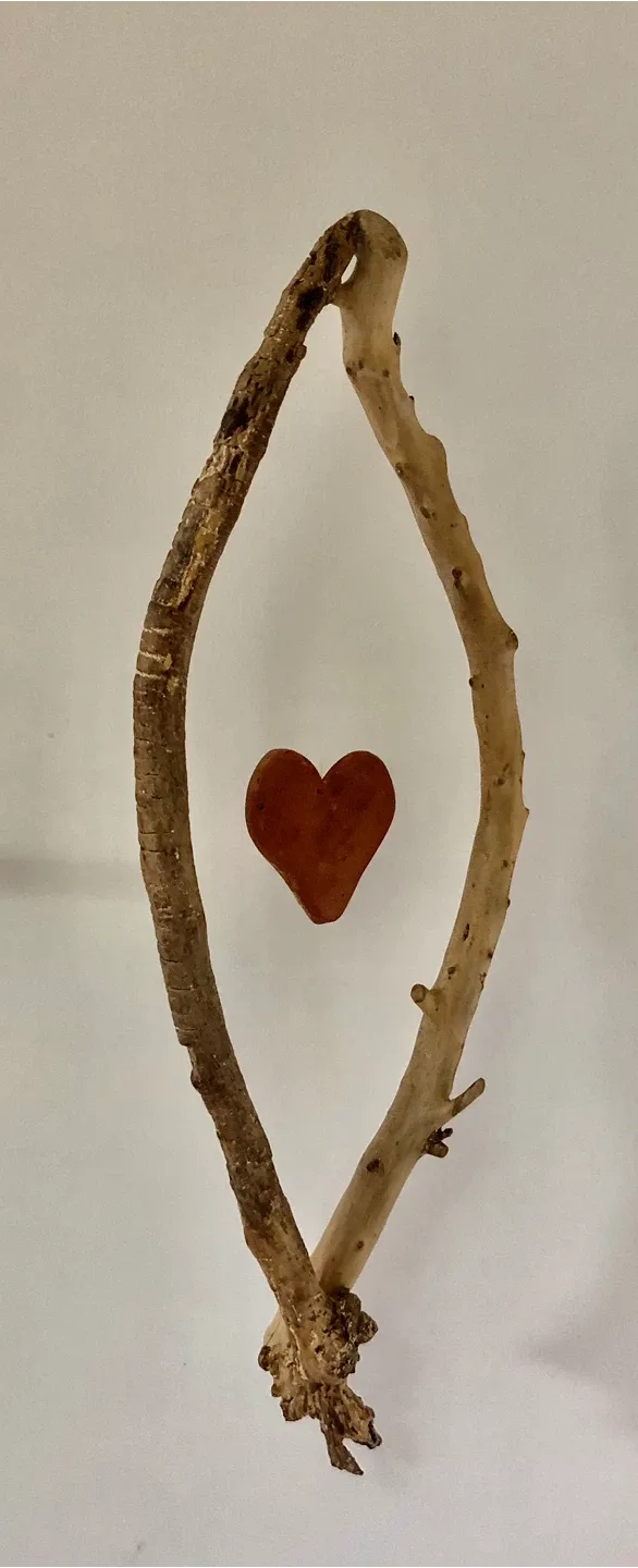 Art created by hand with driftwood and stone image indicator(5)