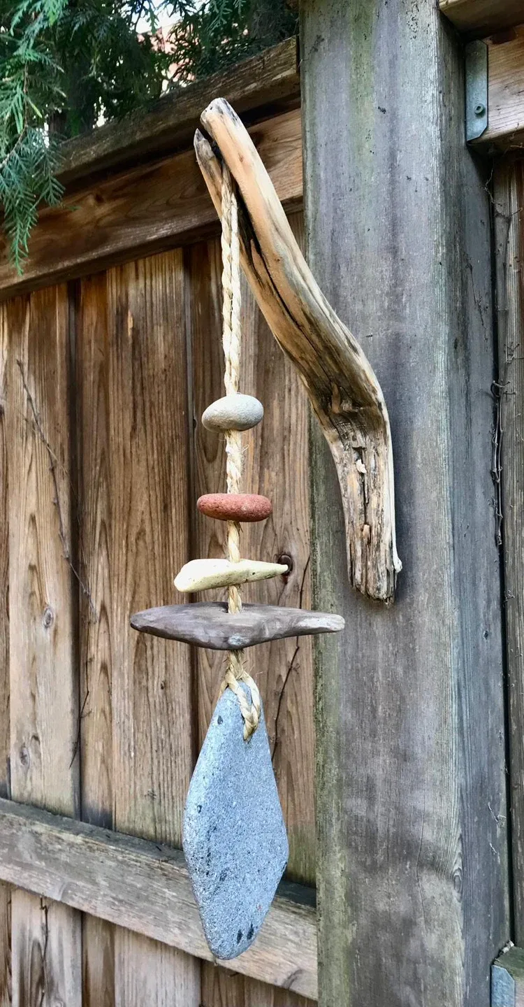 Handmade Driftwood & Stone Art image indicator(4)