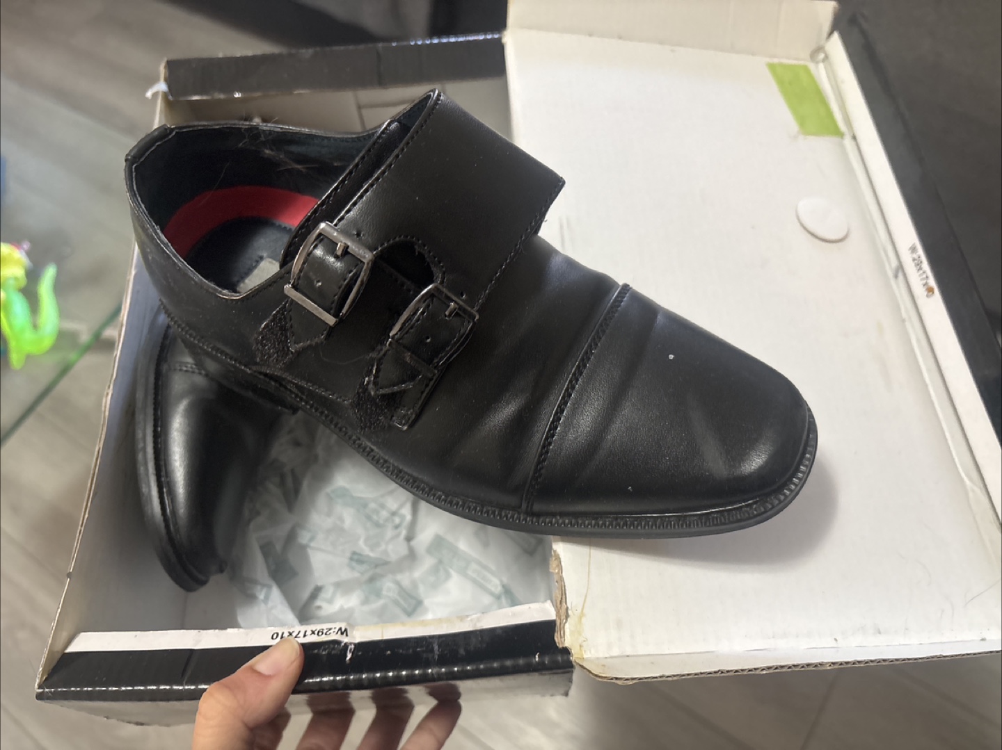 Boys Black Dress Shoes Size 1