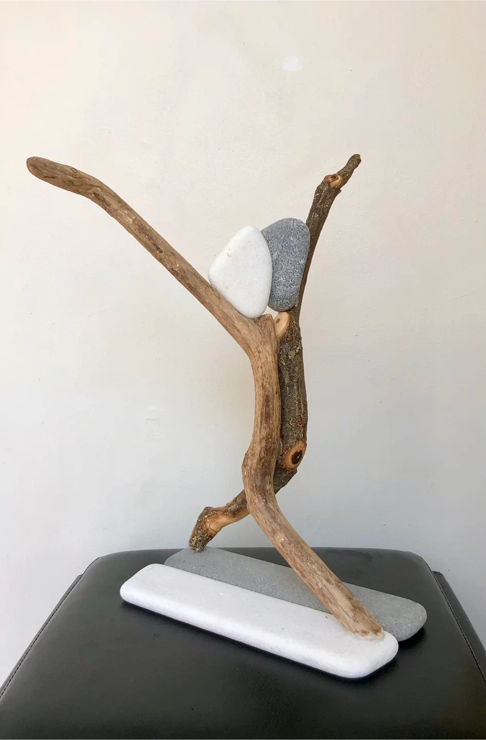 Art made with driftwood and stone image indicator(2)