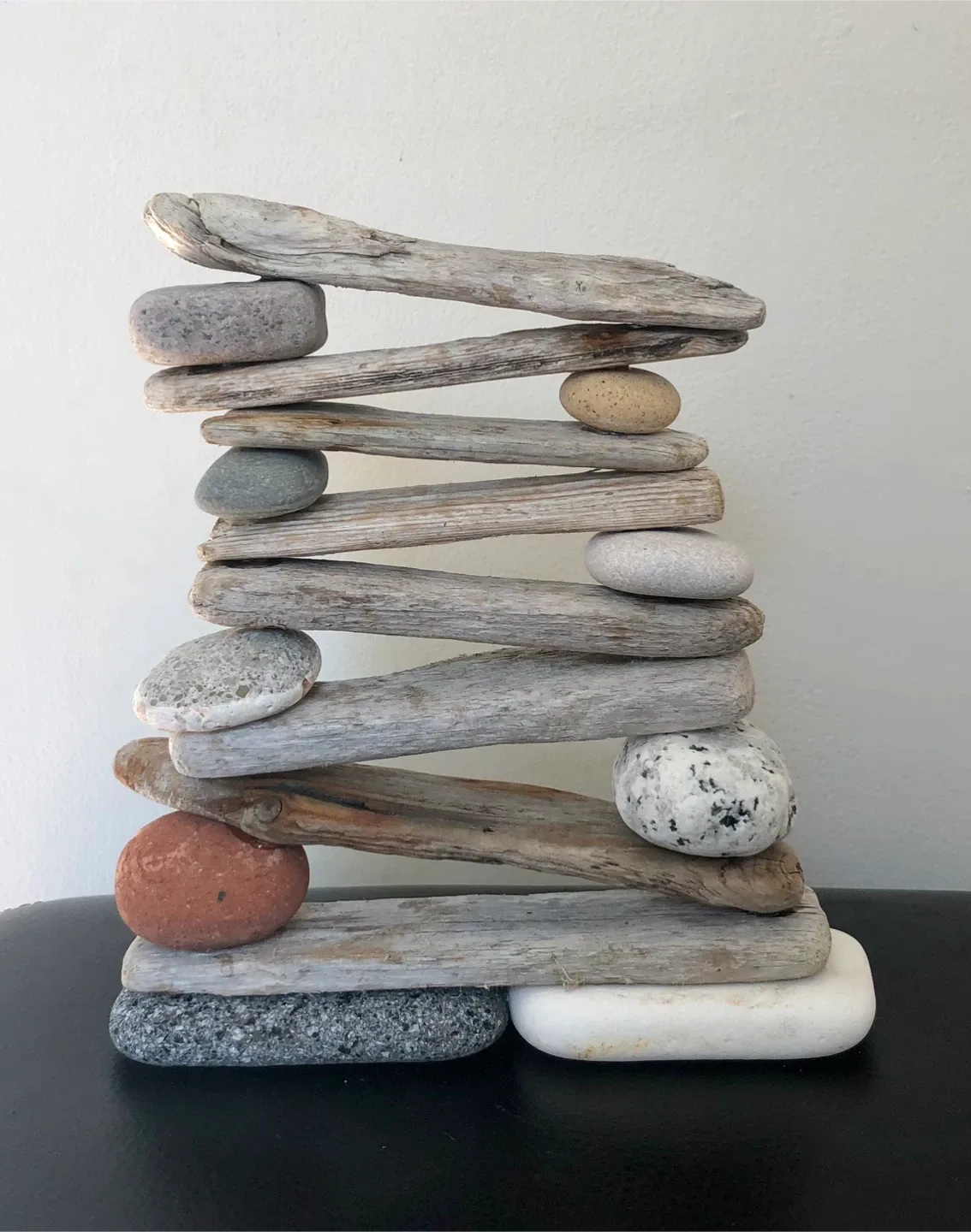 Art made with driftwood and stone image indicator(8)