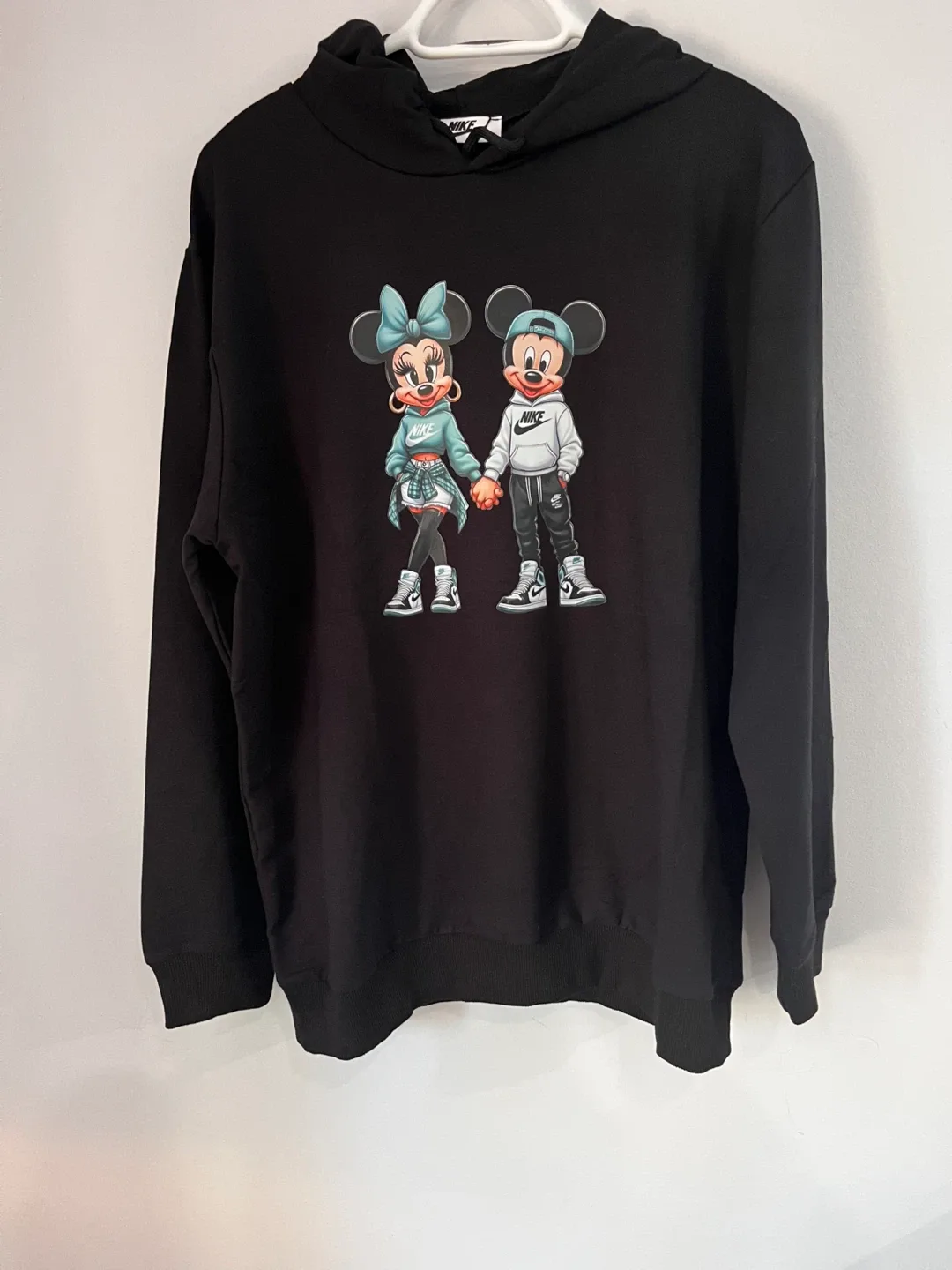 Black Hoodie with Cartoon Print(Nike) image indicator(2)