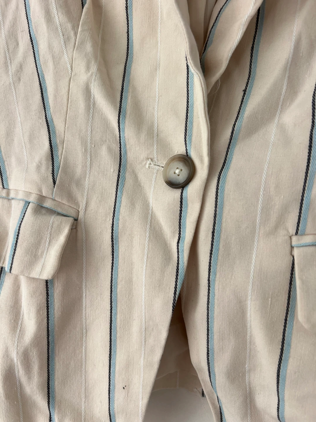Striped Beige Blazer - Size 4 - photo 3