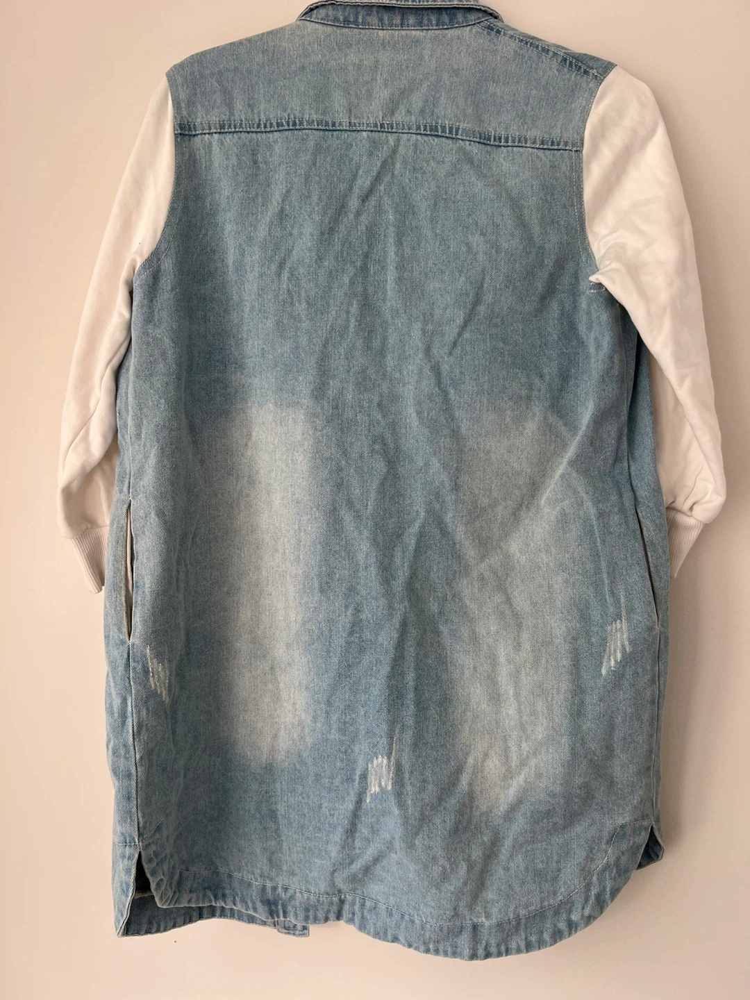 Denim Jacket with Sequin Appliqués - photo 2