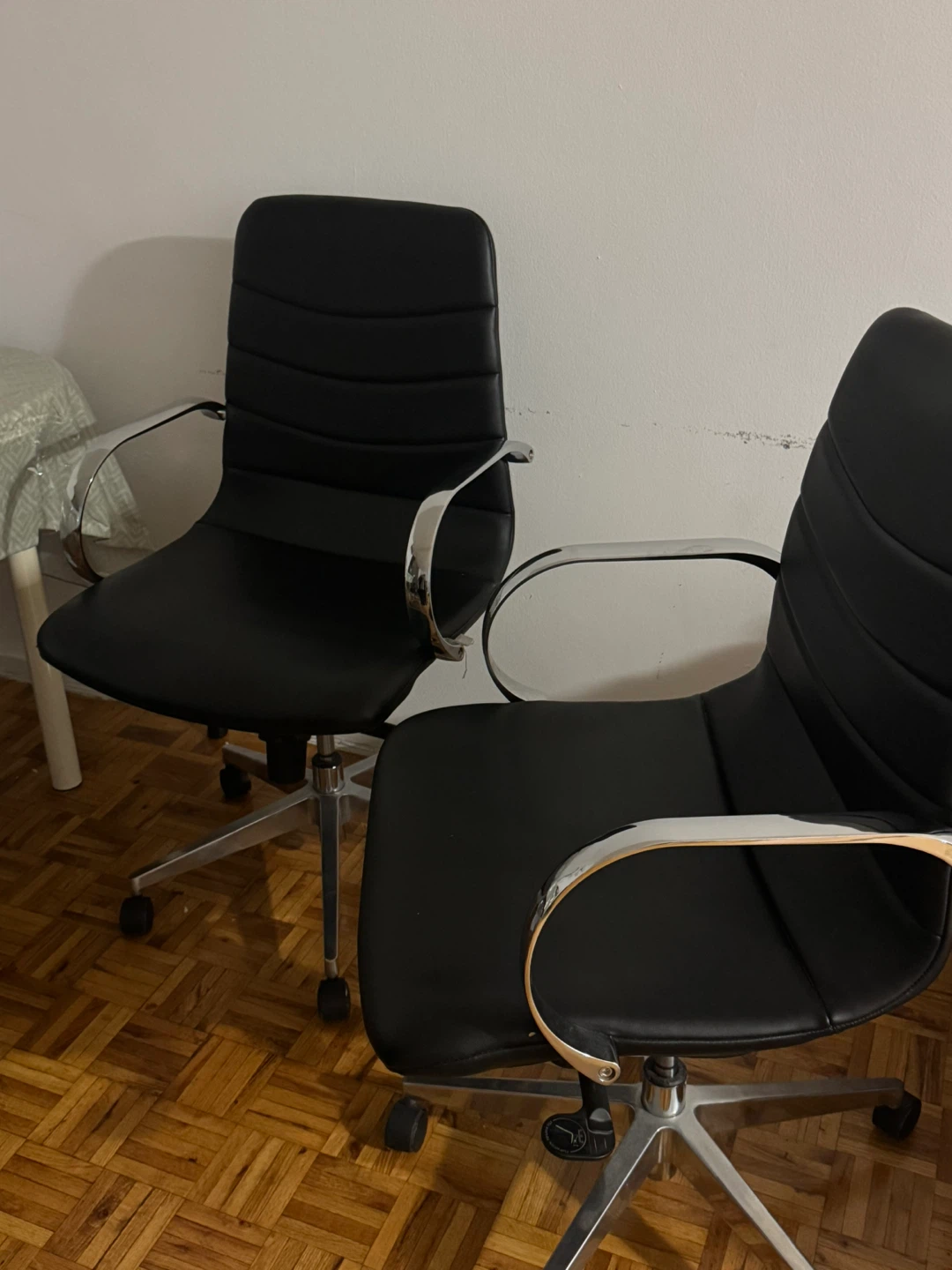 Pair of Black Office Chairs $50 | Each $30 - photo 2