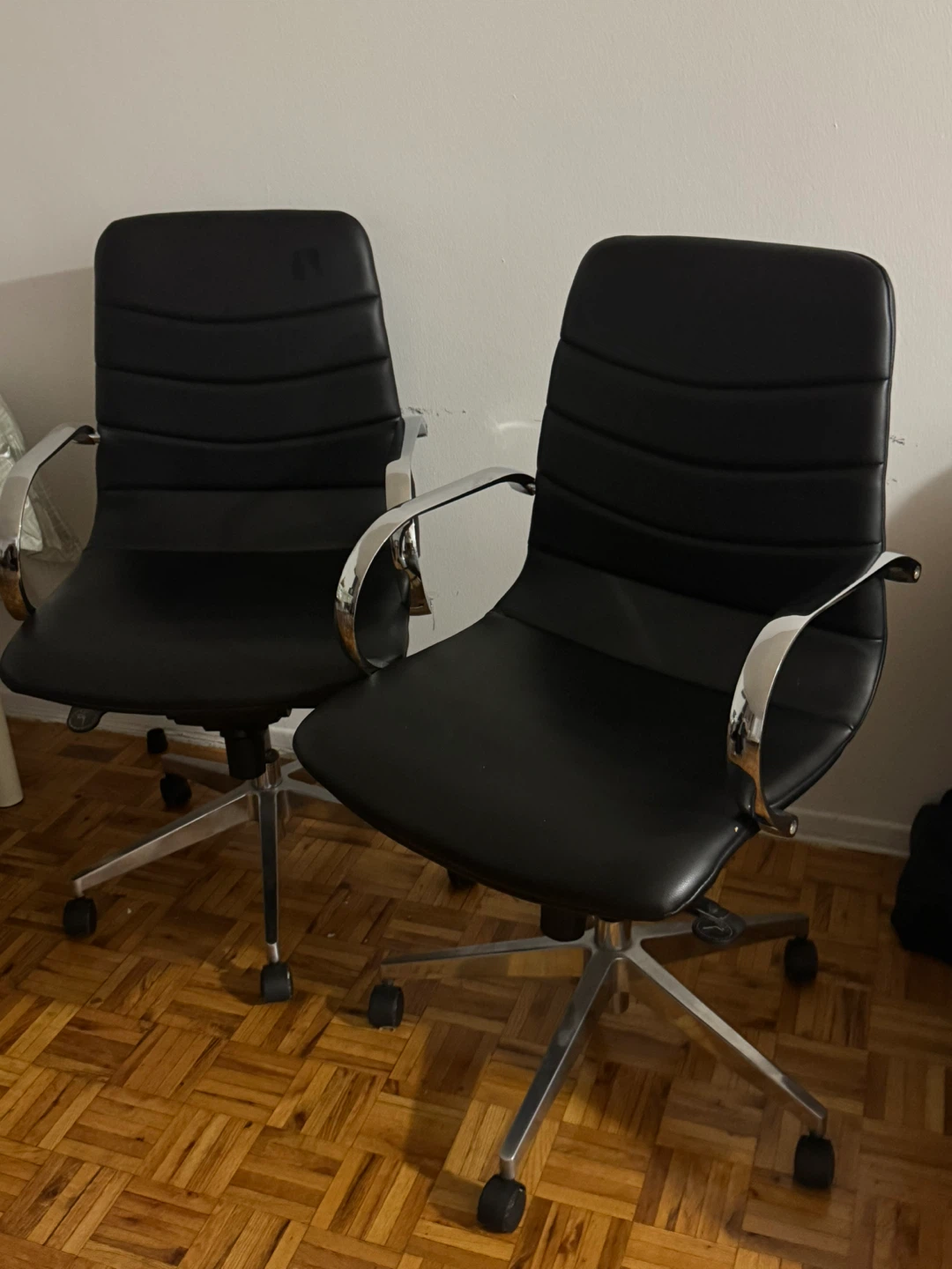 Pair of Black Office Chairs $50 | Each $30