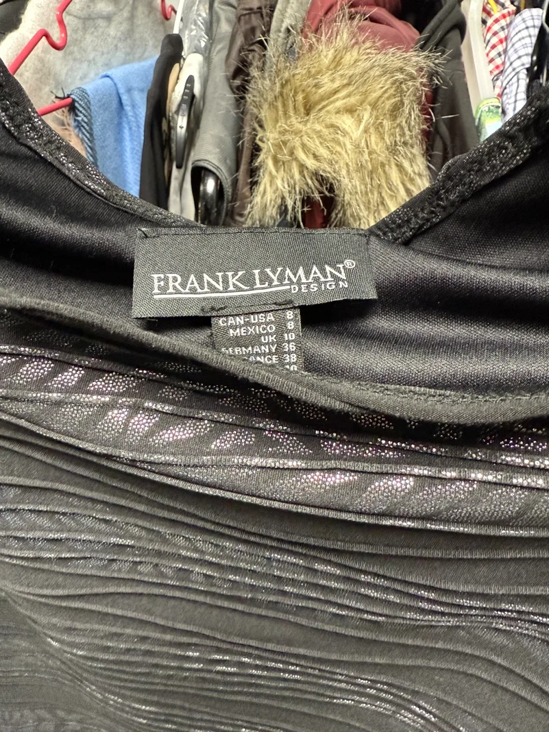 Frank Lyman Black Dress - Size 8 image indicator(2)