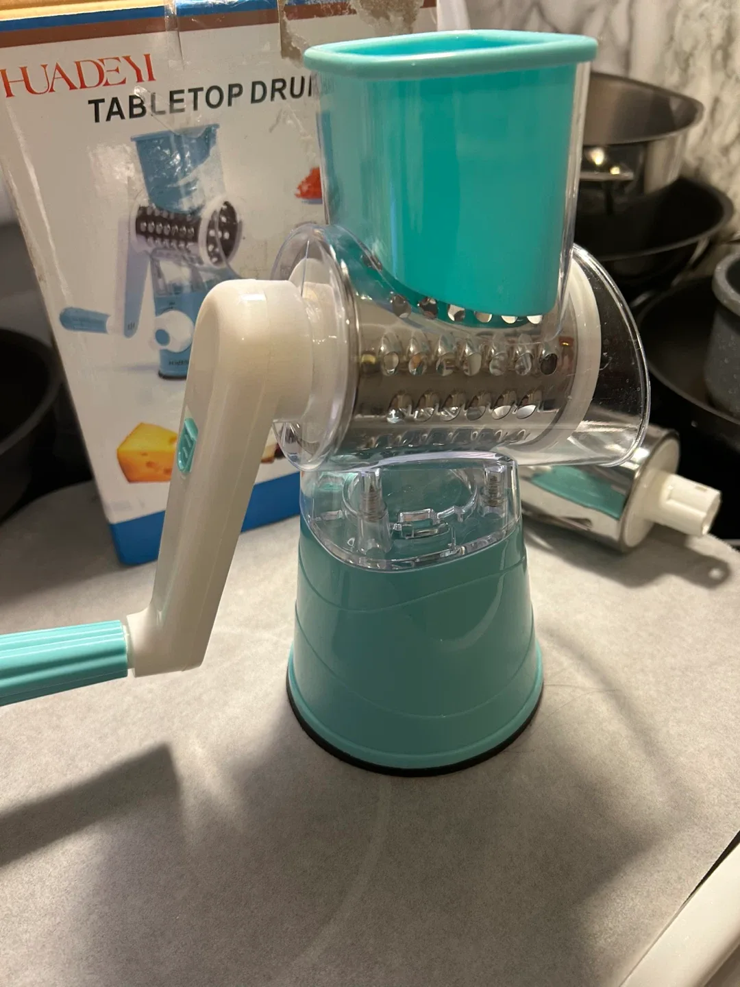 Huadeyi Tabletop Drum Grater - New in Box! image indicator(2)