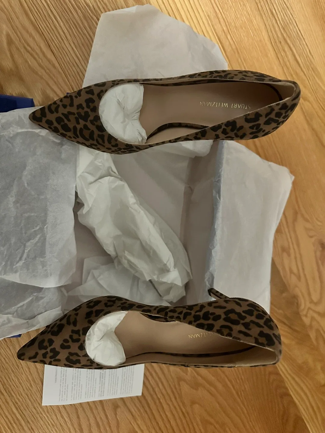Stuart Weitzman Legend Camel Cheetah Suede Pumps - Size 6.5