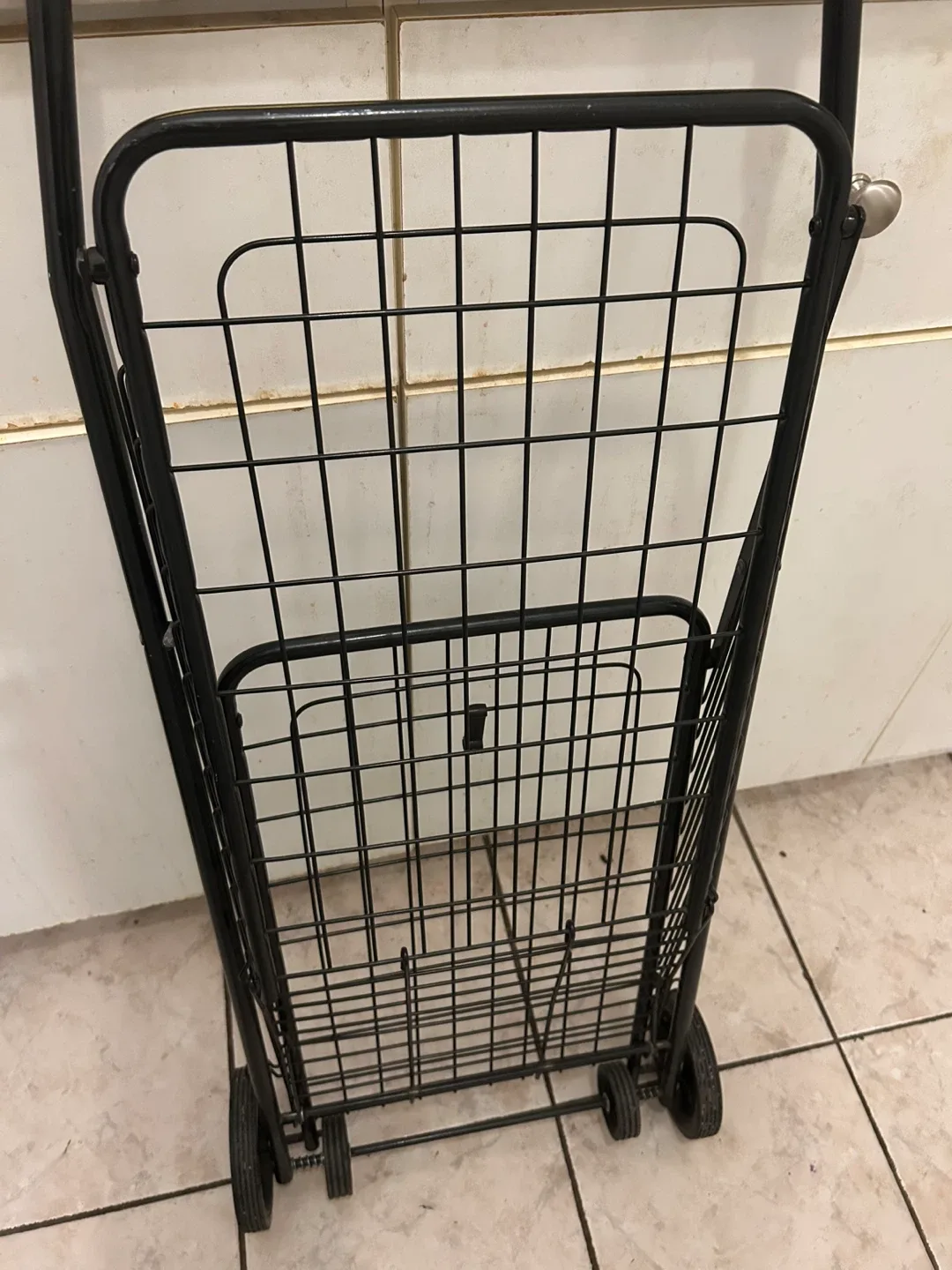 Black Folding Shopping Cart image indicator(3)