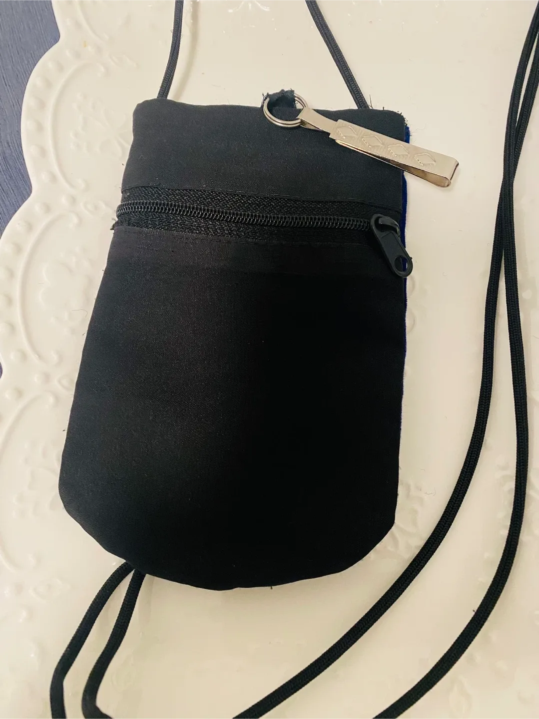 Navy Blue Embroidered Crossbody Bag image indicator(2)