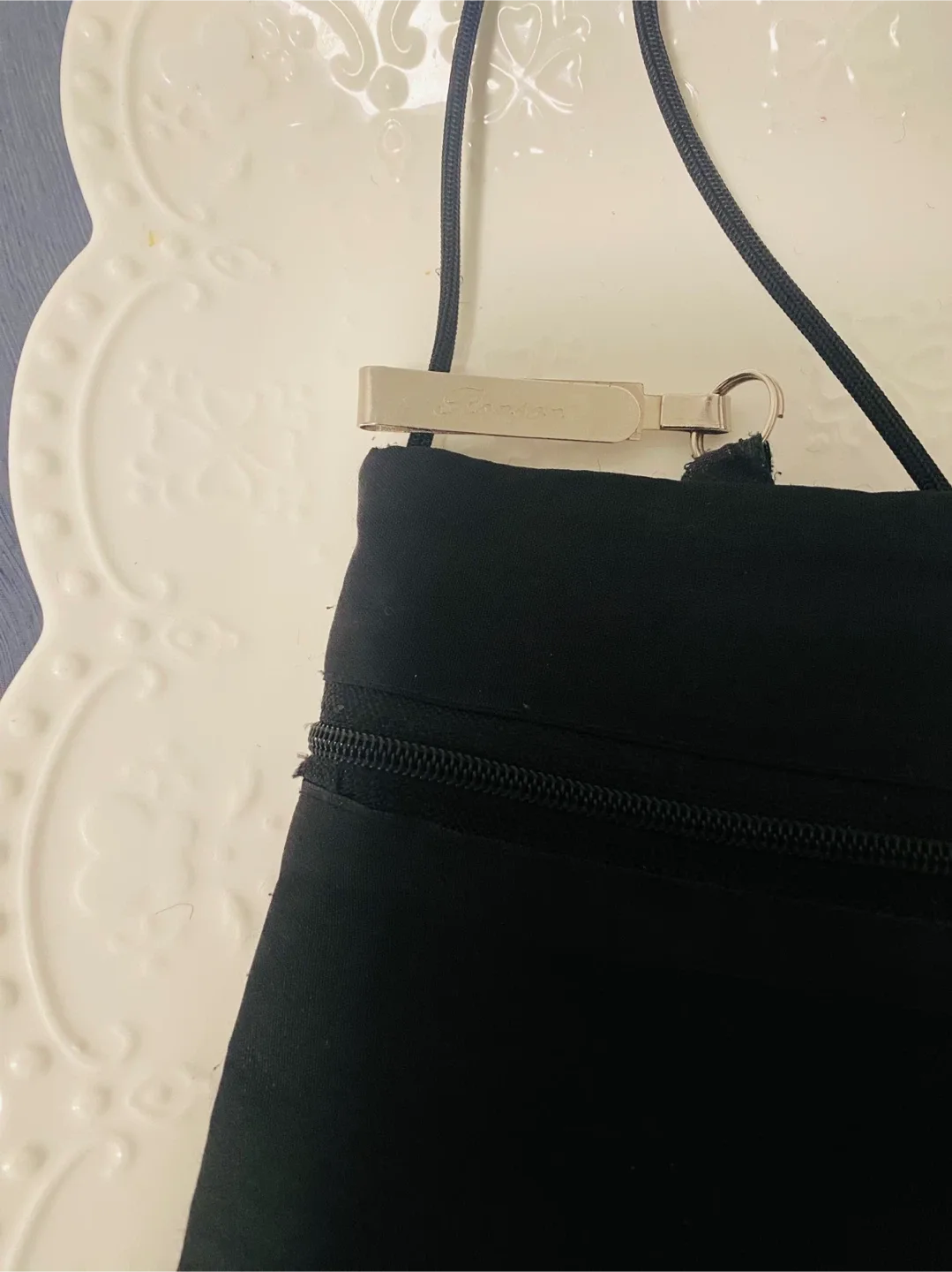 Navy Blue Embroidered Crossbody Bag image indicator(4)