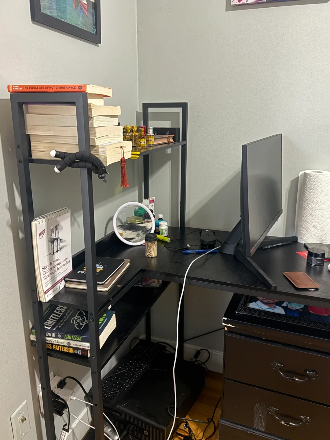 Grandder 40 Inch L Shaped Computer Desk image indicator(2)